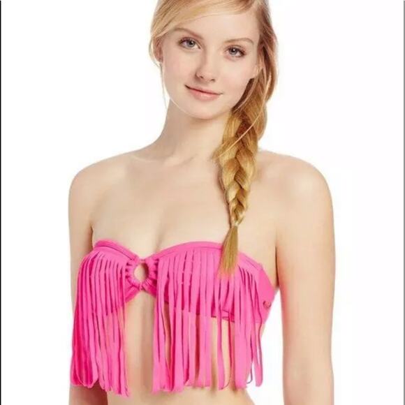 Roxy Surf Essentials Fringe Bandeau Bikini top - Picture 1 of 7